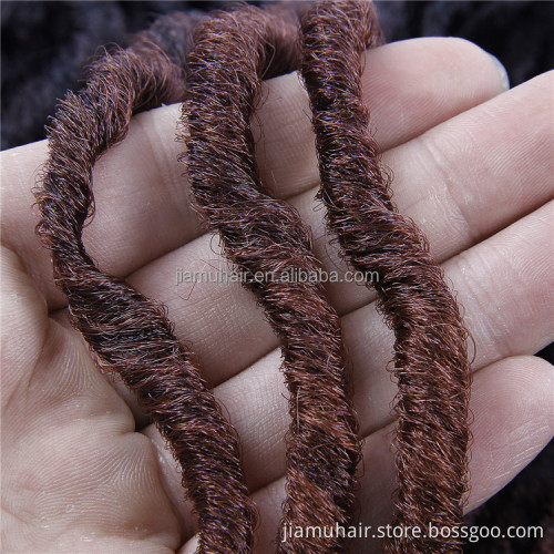 Synthetic Gypsy Locs Hair Extension Braids Ombre Color Wavy Curly Crochet Brais Hair Goddess Locs Hair Wholesale